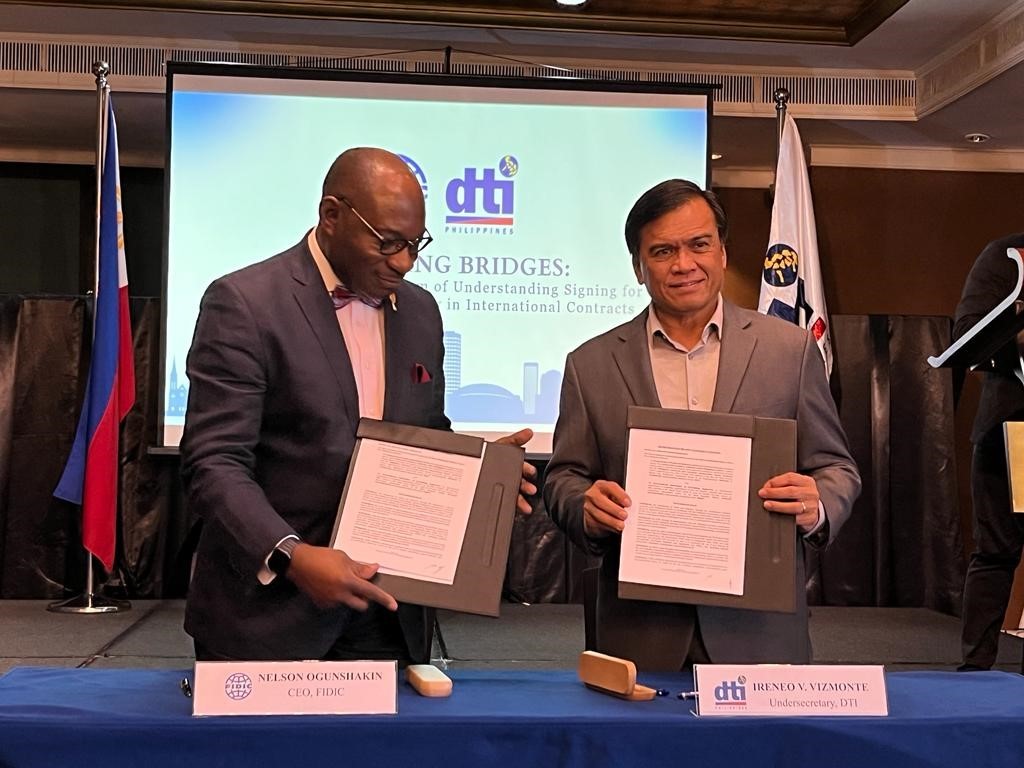 FIDIC renews contract training collaboration agreement with Philippines Department of Trade and Industry