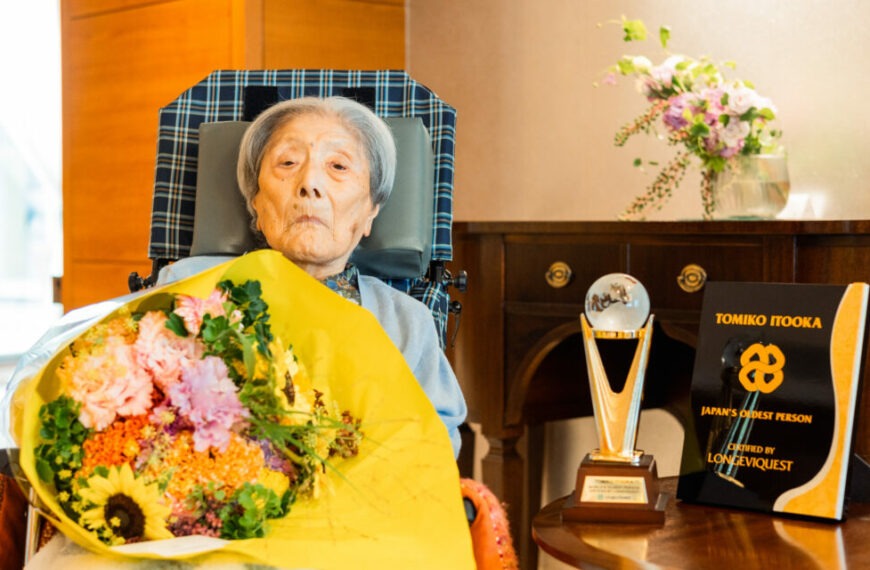 WORLD’S OLDEST PERSON TOMIKO ITOOKA HONORED AT HER RESIDENCE