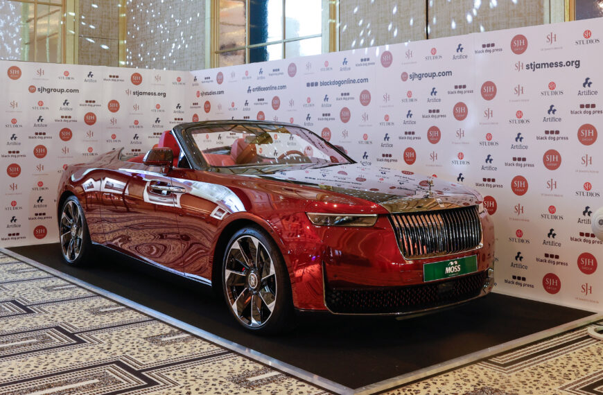 World’s most expensive production car makes public debut at RREC book launch and London Press Club Ball