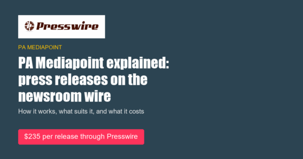 PA Mediapoint explained: press releases on the newsroom wire. Presswire guide.